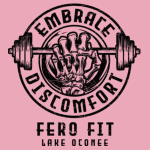 EMBRACE DISCOMFORT - WOMEN'S FITTED T-SHIRT - NX4S9K Design