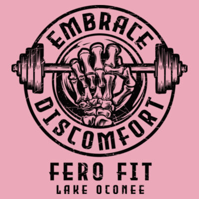 EMBRACE DISCOMFORT - WOMEN'S FITTED T-SHIRT - NX4S9K Design
