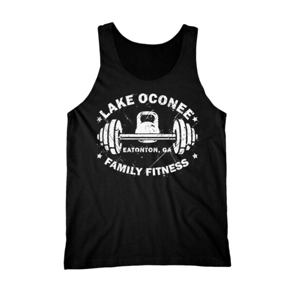 VINTAGE KETTLE AND BARBELL - TANK TOP - $ELSP4T$ Thumbnail