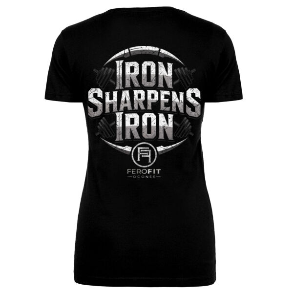 IRON SHARPENS IRON - WOMEN'S FITTED T-SHIRT - $A1SCMD$ Thumbnail