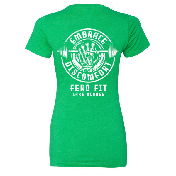 EMBRACE DISCOMFORT - WOMEN'S FITTED T-SHIRT - $MYSH5N$ Thumbnail